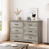 Modern 6 Drawers Dresser with Deep and Long Drawers, Wooden Chest of Drawers - 2 of 4