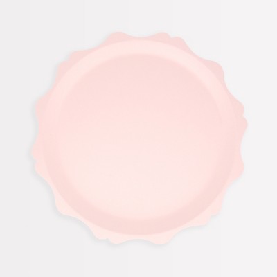 Meri Meri Pink Decorative Edge Compostable Side Plates (Pack of 8)