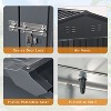 NicBex 10*8ft Outdoor Storage Shed Weatherproof Garden Shed with Sliding Door and Apex Roof for Garden, Lawn - 4 of 4