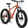 26Inch Full Suspension Mountain Bike, 21 Speeds Dual Disc Brake Mountain Bike, Trail Beach Snow City Bikes For Men Women Outdoor Cycling - 2 of 4