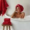 SEVOBAL Bath Towel and Washcloth Sets Premium Ultra Soft Highly Absorbent Cotton 8 Piece Set for Bathroom, Red, 14.5"*10.5"*9" - 2 of 4