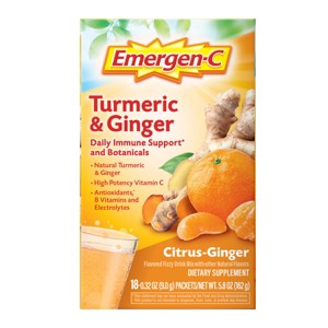 Emergen-C Turmeric & Ginger Powder - Citrus-Ginger - 18ct - 1 of 4