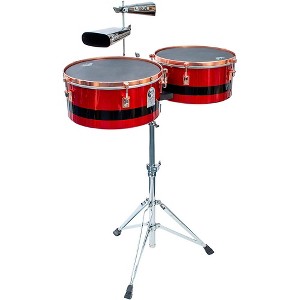 Toca Eric Velez Signature Series Timbales Rojo Arandano Glitter - 1 of 3