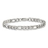 Chisel Stainless Steel Polished 8mm 9" Figaro Chain Bracelet - 4 of 4