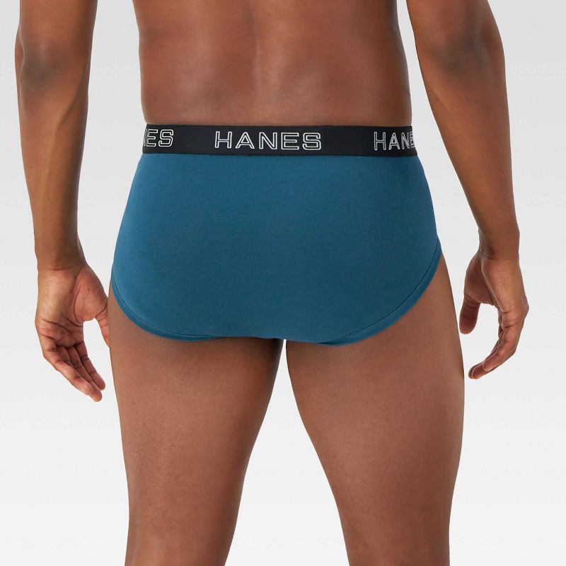 Hanes Premium Men's Stretch Classic Briefs 6pk - Blue/Black/Red, 4 of 6