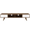 Modway Transmit 70 Media Console Wood TV Stand Walnut White - 3 of 4