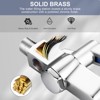 WOWOW Wall Mounted Pot Filler Push Back Glass Filler Faucet for Bar, Diner, Cafe in Polished Chrome - 4 of 4
