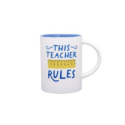 Photo 1 of 4pck of 16oz Stoneware This Teacher Rules Mug - Parker Lane