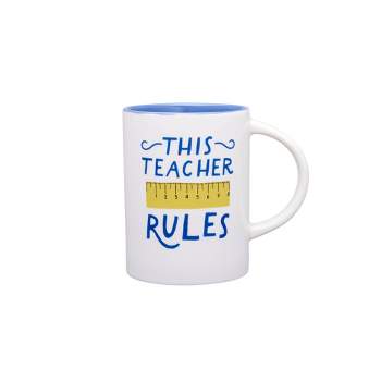 16oz Stoneware This Teacher Rules Mug - Parker Lane