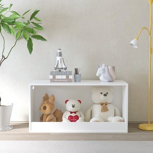 TopComfy Decorative Storage Cabinets Open Toy Storage Box for Kids for Playroom and Nursery, White, 31.5"*13.78"*15.75" - 1 of 4