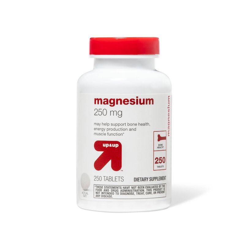 Magnesium Dietary Supplement Tablets - 250ct - up &#38; up&#8482;, 1 of 5