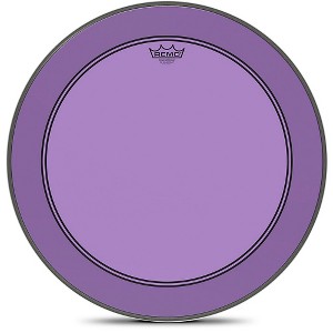 Remo Powerstroke P3 Colortone Purple Bass Drum Head 22 in. - 1 of 3