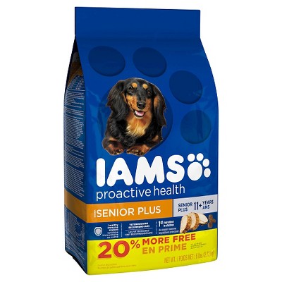 iams senior plus dry dog food