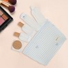Unique Bargains Lightweight Clutch Plaid Bow Embroidery Makeup Bag 1 Pc - 4 of 4