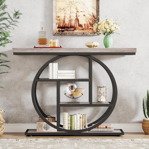 Hommoo 41.3" Industrial 4-Tier Console Table - 1 of 4
