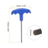 Unique Bargains S2 Steel Repair Tool T-Handle Hex Key Wrench Blue - 2 of 4