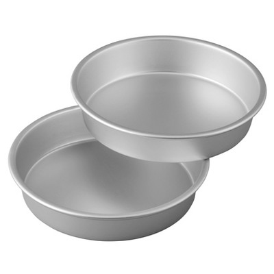 Choice 8 x 2 Round Straight Sided Aluminum Cake Pan