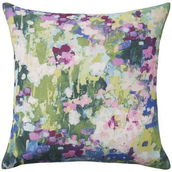 Floral Fragrance Pink Throw Pillow by Akbaly