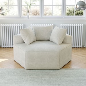 54-Inch Chenille Sofa Bed, Ready to Use - Plush Sleeper Chair for Living Room, Bedroom, Lounge, Projection Room - 1 of 4