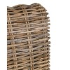 24" Duvall Rattan Counter Height Barstool Brown - East At Main: Teakwood Legs, No Assembly Required - 4 of 4