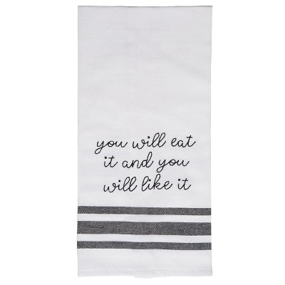 Totalee Gift You Will Eat It And Like It Tea Towel Cotton White