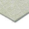 Artichoke Green And Ivory Geometric Washable Indoor Outdoor Area Rug - 4 of 4