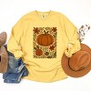 Simply Sage Market Pumpkin Boho Floral Garment Dyed Long Sleeve - 3 of 4