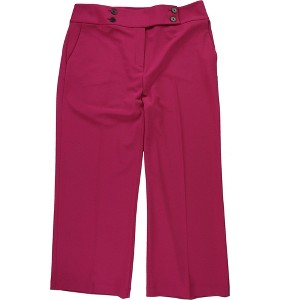 Calvin Klein Womens High Rise Wide Leg Casual Trouser Pants - 1 of 3