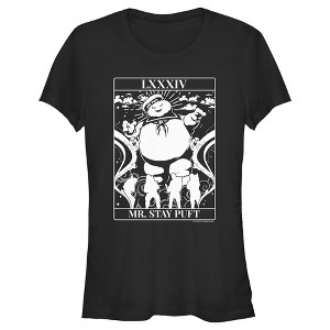 Juniors Womens Ghostbusters Mr. Stay Puft Tarot T-Shirt - 1 of 4