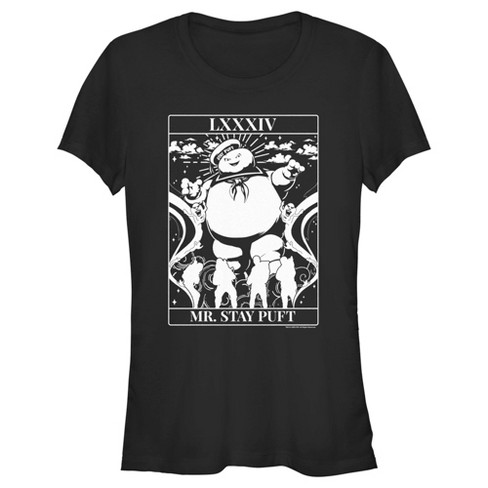 Juniors Womens Ghostbusters Mr. Stay Puft Tarot T-Shirt - image 1 of 4