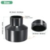 Unique Bargains Water Line Straight UReducer Pipe Fitting Reducing Coupling Connector Black - 3 of 4