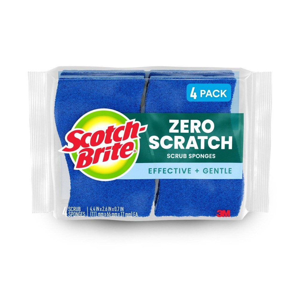 Scotch-Brite Non-Scratch Scrub Sponge - 4pk