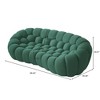 WJSHome Bubble Sofa,98.43'' Comfy Breathable Mesh Fabric Upholstered Curved Couch, 3D Honeycomb Shape Modern Couch for Living Room - 2 of 4