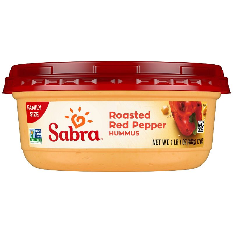 Sabra Roasted Red Pepper Hummus - 17oz, 3 of 7