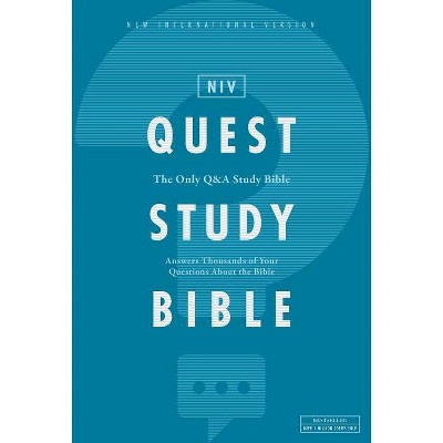 Niv, Quest Study Bible, Hardcover, Comfort Print - by  Zondervan