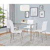 LumiSource 5pc Fuji Mason Swivel Dining Set Stainless Steel - 4 of 4
