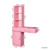 Okak Vanity Table with Lights, Modern Simple Hair Desk, Multi-Layer Storage, Large Storage Space, Bedroom Makeup Vanity Table Set with Mirror - 3 of 4