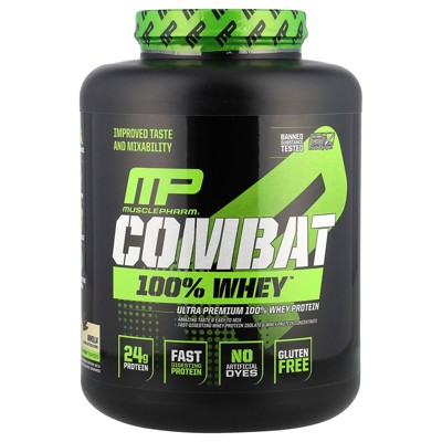 MusclePharm Combat 100% Whey™ Protein, Vanilla, 5 lbs (2,240 g)