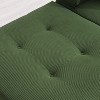 TIRAMISUBEST Minimalist Style Sectional Couch, Free Combination Corduroy Floor Sofa Sets with Pillows - 3 of 4