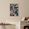 Art Remedy Zebra Hidden in Tropics Tropical Jungle Animals Wall Art Framed - 2 of 4