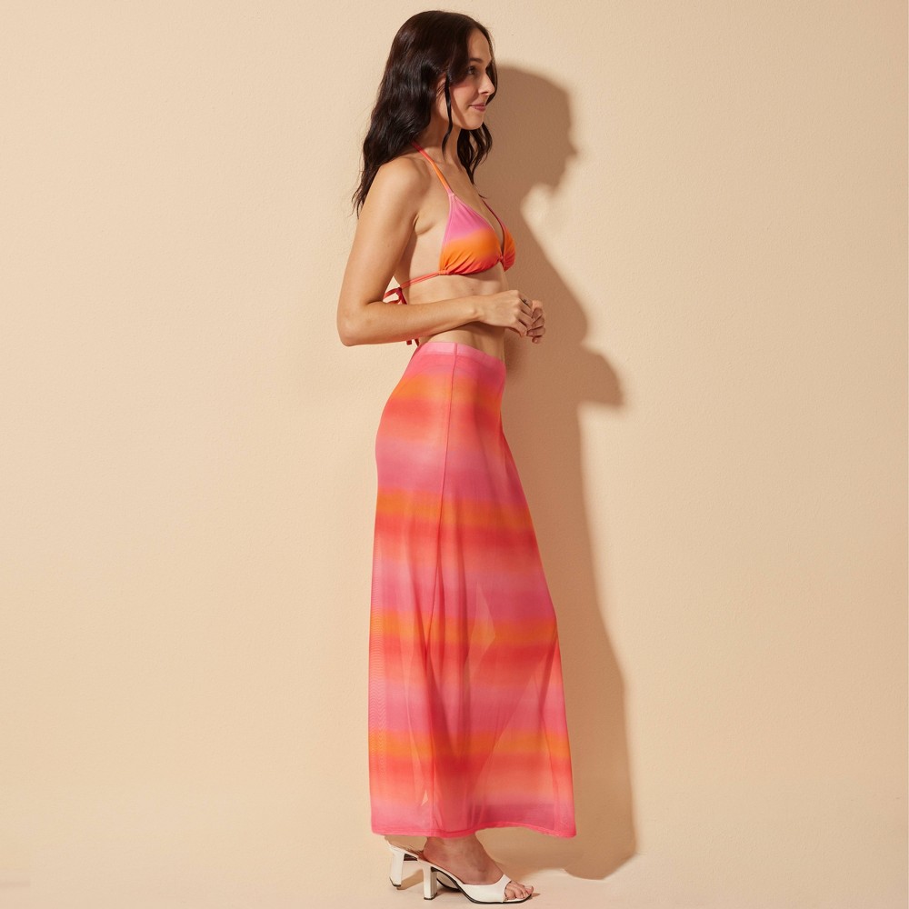 Photos - Swimwear Women's Sarong Ankle Length Cover Up Bottom - Wild Fable™ Assorted Pink L/XL