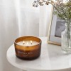 3-Wick Amber Glass Wooden Wick White Sage and Thyme Jar Candle 13oz - Threshold™ - 2 of 3