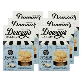 Dewey's Bakery Toasted Coconut Cookies - Case of 6/9 oz