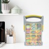 Storage Organizer Toolbox Set - Set of 4 Plastic Clear Top Parts Craft and Hardware Organi - 2 of 4