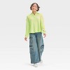 Girls' Long Sleeve Waffle Knit T-Shirt - art class™ - 3 of 3