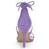 Allegra K Women's Solid Open Toe Lace Up Stiletto Sandals - 4 of 4