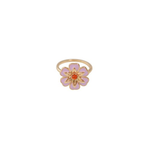 Isaac Mizrahi New York Pink Enamel Flower Ring - Pink : Target