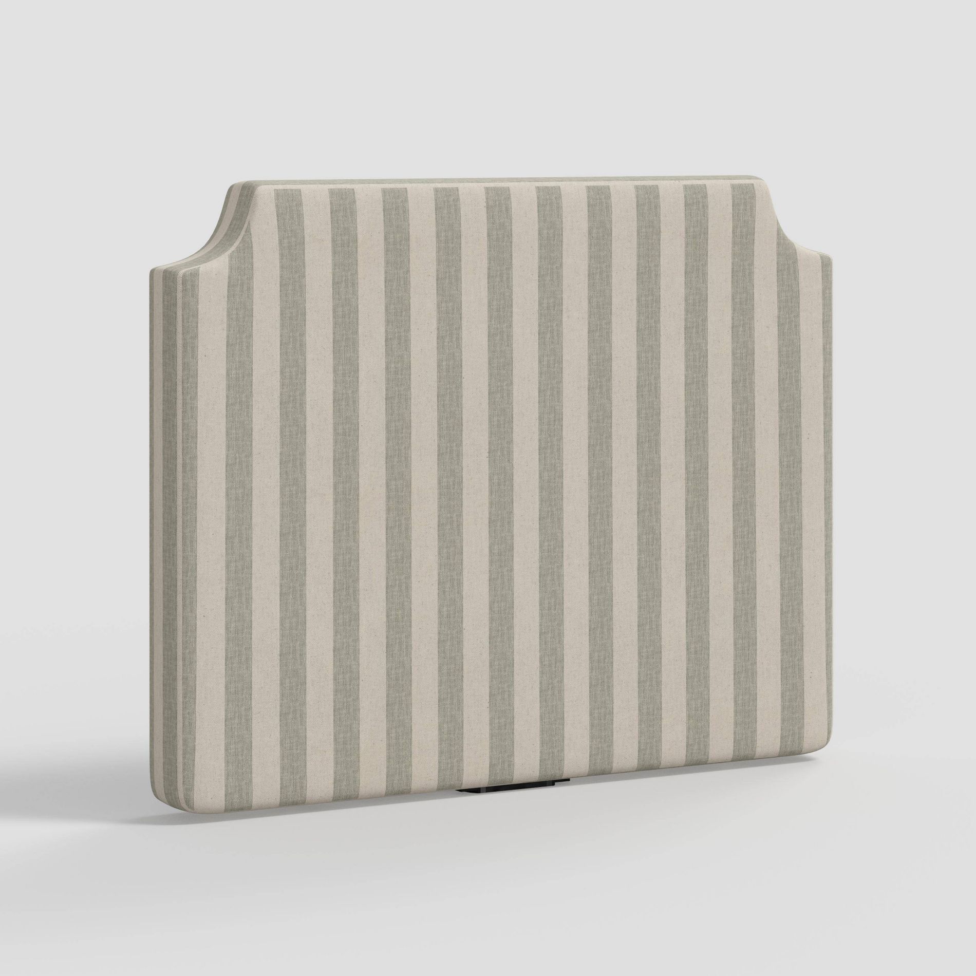 Twin Molly Notched Stick-on-the-Wall Dorm Headboard USB Malcolm Striped Moss - Threshold™