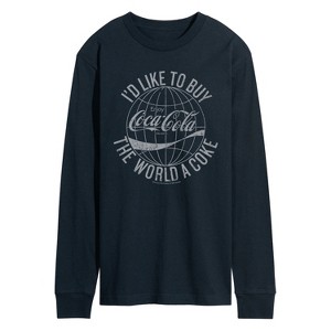 Men's - Coca-cola - Buy The World A Coke Long Sleeve Graphic T-Shirt - 1 of 3
