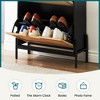 2-Door Rattan Shoe Cabinet – 3-Tier Storage Organizer for Entryway (Flip Doors + Drawer) - 4 of 4